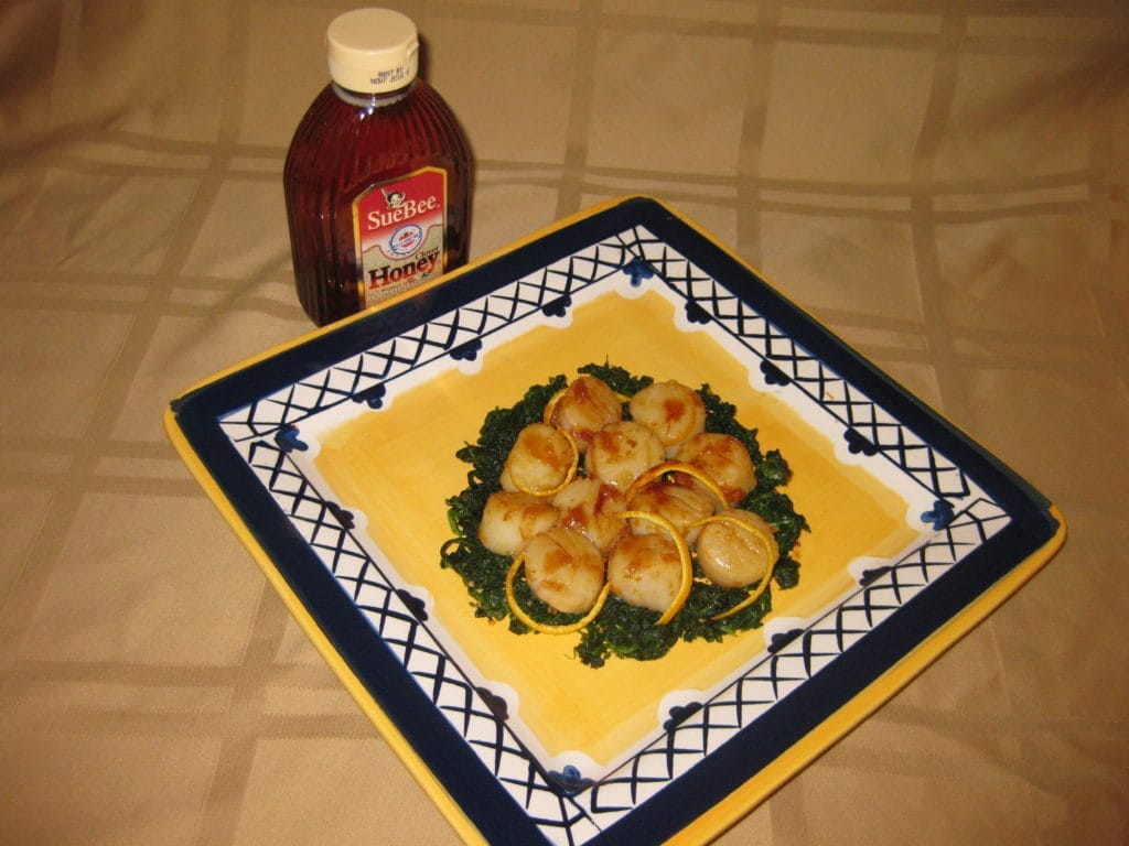 Orange Honey Kissed Scallops - Sioux Honey Association Co-Op