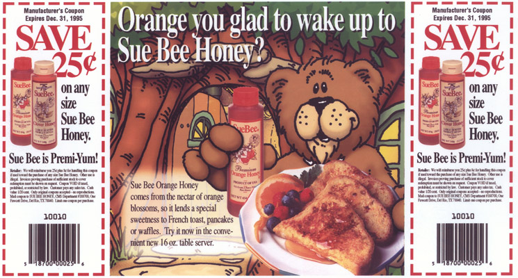 sue bee orange honey