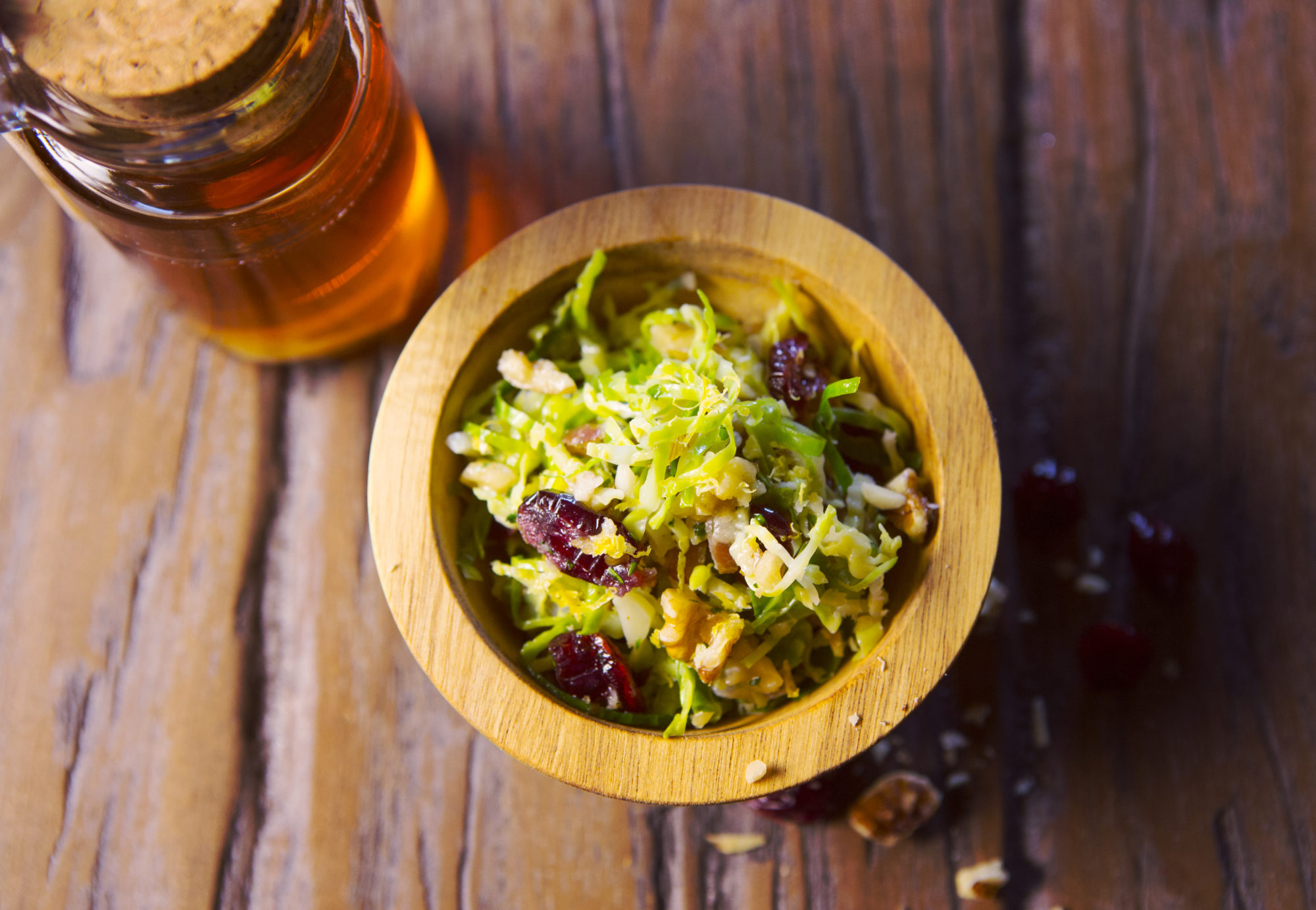 Brussels Sprouts Salad with Honey Vinaigrette