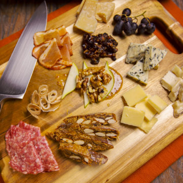 Charcuterie Tray with Honey Mustard Sauce