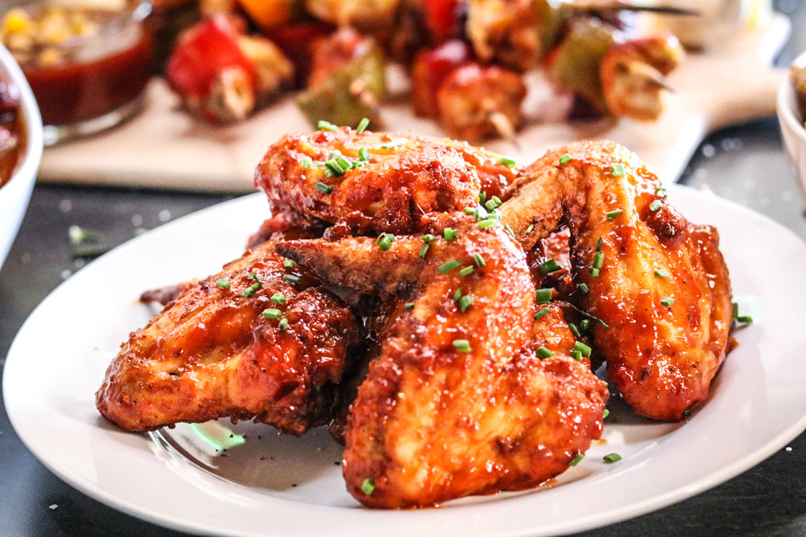 Oven-Fried Honey BBQ Chicken Wings
