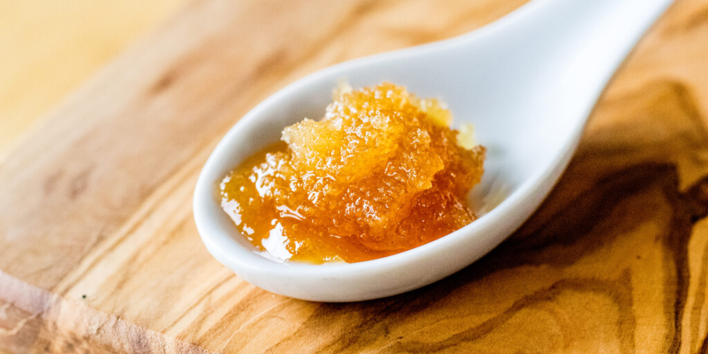 Photo of crystallized honey