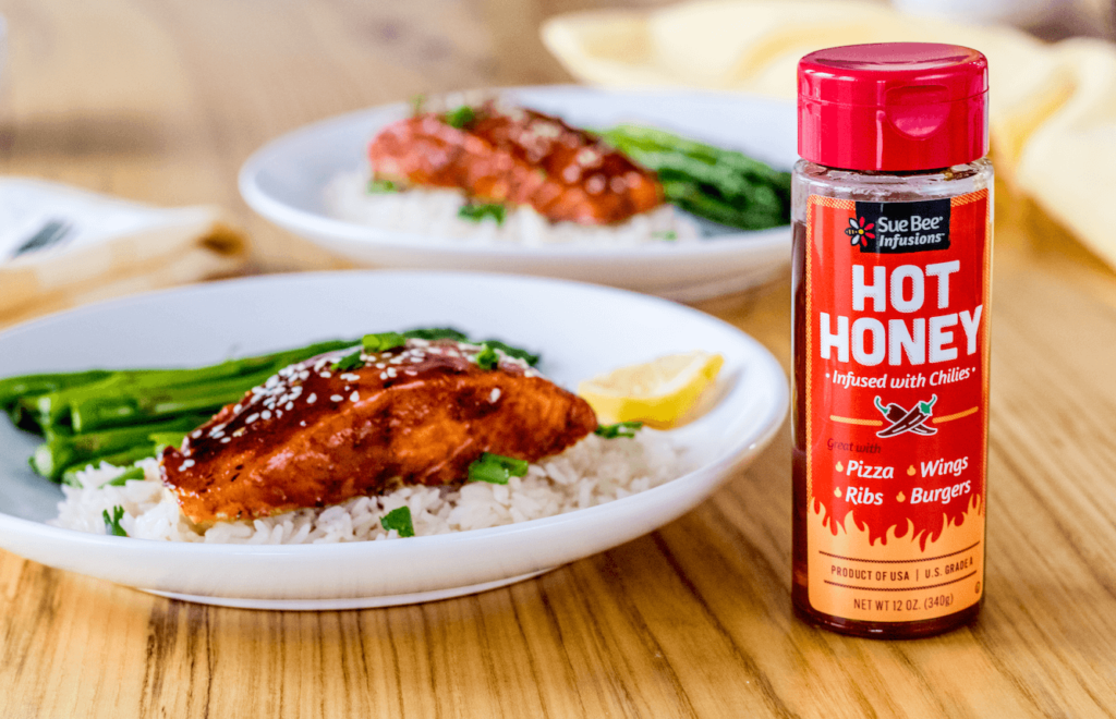 Photo of salmon and hot honey