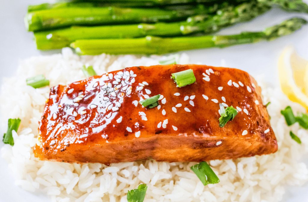 Photo of salmon with hot honey