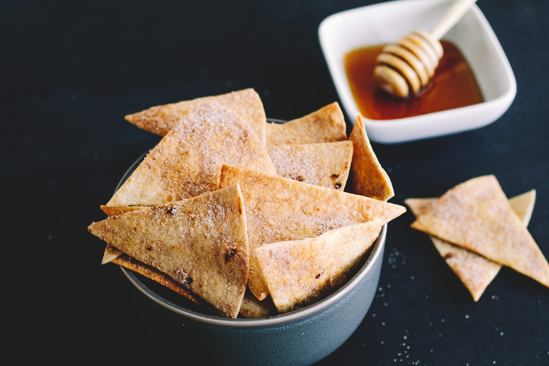 Cinnamon Tortillas with Ice Cream & Honey - Sioux Honey Association Co-Op