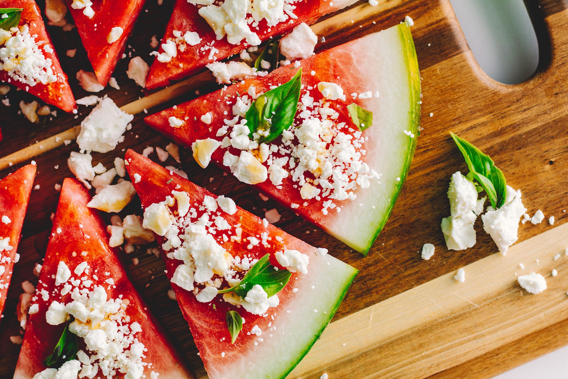 Watermelon & Feta Honey Pizza - Sioux Honey Association Co-Op