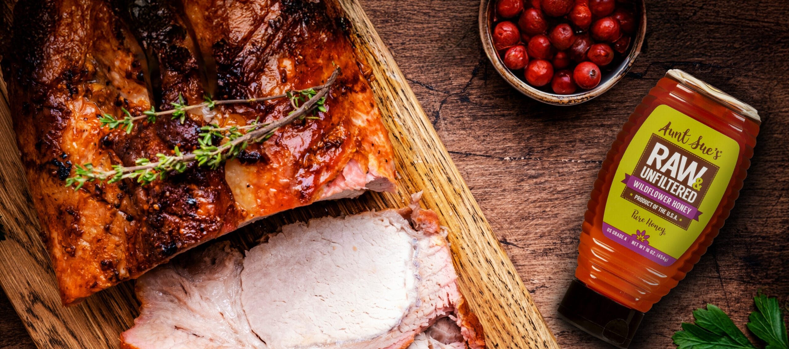 Holiday Honey-Cranberry Slow Cooker Pork Roast - Sioux Honey Association Co-Op